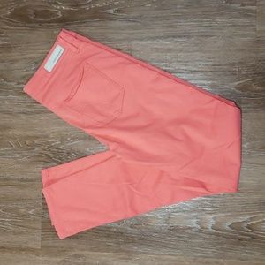 (4) Calvin Klein Jeans Neon Skinny Fit Colored Stretch Jegging